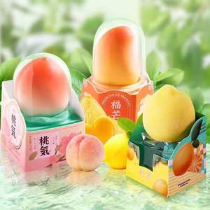 Confezione Assortita di Ghiaccioli 3D a Forma di Frutta Attraente: Pesca, Mango, Cioccolato, Latte e Gelato in Scatola Accattivante Marca Wu, 75g Ciascuno - Product Image 6