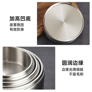 Stainless Steel Steamer Plate 304 Food Grade Round Dish For Buffet Dim Sum Hot Pot Tableware - Product Image 5