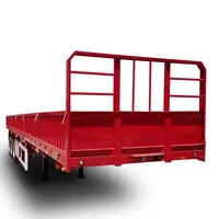 Dreiachsige 50 Tonnen 20 Fuß 40 Fuß 48 Fuß 50 Fuß 53 Fuß Schwanenhals container Pritschen fahrgestell Flachbett-Sattelzug maschinen Preise zum Verkauf