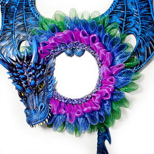 Guirlande de dragon d'Halloween en plastique, décoration murale pour fête intérieure, style effrayant, design Panlong - Product Image 3