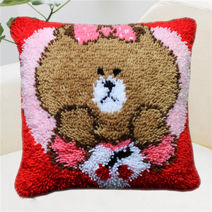 <span class=keywords><strong>Kit</strong></span> de crochet de verrouillage pour éléphant animal en toile pré-imprimé, taie d'oreiller personnalisée pour adultes et débutants - Product Image 5