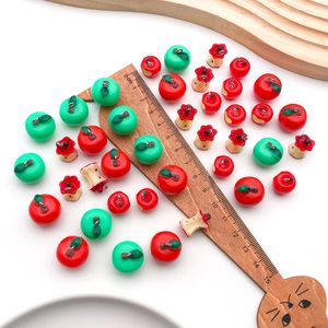 จี้เรซิ่นรูปแอปเปิ้ลการ์ตูน สำหรับทำเครื่องประดับ DIY ฤดูใบไม้ร่วง 2025 ผลิตที่เมืองอี้หวู่ รหัสสินค้า FT117 - Product Image 3