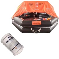 Raft de sauvetage gonflable auto-gonflant à lancer à la mer, 65 personnes, SOLAS CSM, valise, radeau de sauvetage pour 8 personnes