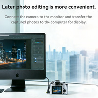 Adaptateur convertisseur HDMI Femelle vers HDMI Mâle Veggieg 2 en 1, double direction HDMI AF vers CM/DM pour moniteur projecteur