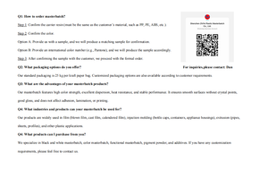 Pppa טיפול masterbatch עבור פוליאתילן ופוליפרופילן עבור סרט ניפוח יישומים תעשייתיים - Product Image 5