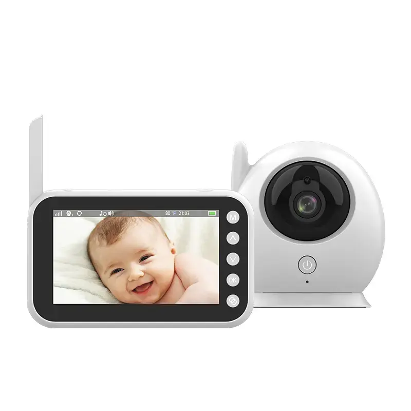 Kozh la fábrica más barata 720P bebé con cámara de visión nocturna IR dispositivo doméstico inteligente Pantalla de 4,3 pulgadas cámara inalámbrica con monitor de bebé