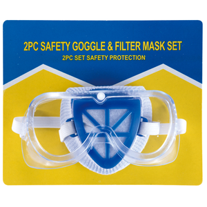 防塵プラスチック使い捨て安全保護メガネセット付きダストマスク - Product Image 4