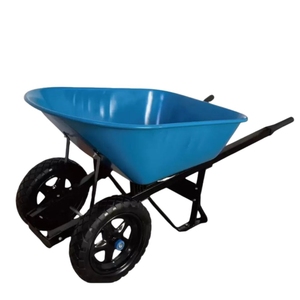 Support personnalisé Cadre robuste avec volume de 65 litres et roues pneumatiques pour la construction Brouette - Product Image 1