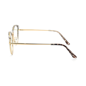 <span class=keywords><strong>Gafas</strong></span> bicolor con bloqueo de luz azul para mujer, anteojos con montura óptica, Anti Ojo de gato, a la moda - Product Image 6