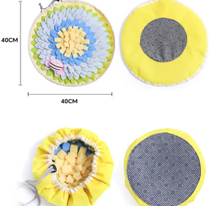 Tapis de reniflement pliable pour chien, jouet à friandises pour animaux de compagnie, tapis de recherche de nourriture à alimentation lente pour chiots, anti-stress, série Honey - Product Image 4