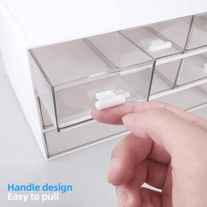 White Chest of <b>Drawers</b> Tabletop Organizer <b>Storage</b> Cabinet Set It Is Suitable for Home Organization and <b>Storage</b> - Product Image 3