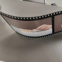 Cadres photo personnalisés en plexiglas ondulé PMMA, cadres en film acrylique incurvé