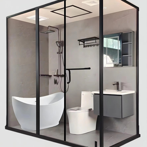 Fournisseur de portes de douche coulissantes sur mesure en verre pour cabines de douche et salles de bain, avec accessoires en ardoise - Product Image 1
