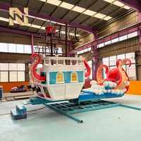 Manège Nova Rides : Bateau Pirate Kraken, Bateau Volant d'Extérieur, Bateau à Bascule Thème Pieuvre, Monstre Marin