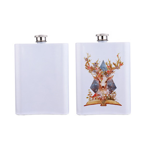 Sublimation <strong>Flask</strong> 8oz Stainless Steel Food <strong>Flask</strong> Sublimation Blank <strong>Flask</strong> Pretty Gift Metal Travel Wine Pot - Product Image 2