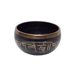 Cuenco de latón para meditación, yoga, alivio del estrés, atención plena y curación holística a precio mayorista de Rana Overseas Inc - Product Image 1