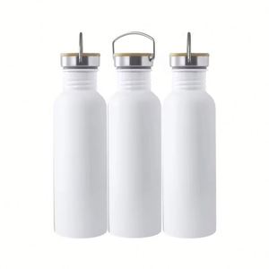 Botella de Agua Deportiva de Acero Inoxidable con Logotipo Personalizado, Multi-Capacidad, Sin Aislamiento, con Asa Metálica, Ecológica, Diseño Unisex - Product Image 4