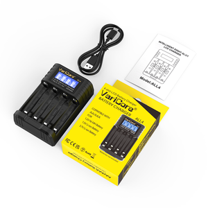 VariCore 高速 LCD All4 充電器 4 スロット AA/AAA 充電器 <span class=keywords><strong>1.2V</strong></span> <span class=keywords><strong>Ni</strong></span>-MH 1.5V/3.7V リチウムイオン充電式用 - Product Image 4