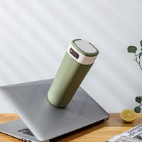 Tasse carrée portable de 500 ml avec poignée, en acier inoxydable 304, à double paroi, avec base antidérapante, anti-déversement et anti-chute