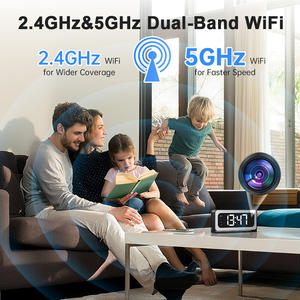 กล้องวงจรปิด WESECUU 3MP สีดำ รูปทรงนาฬิกา ไร้สาย Wifi พร้อมฟังก์ชั่นบันทึกวิดีโอ ใช้เป็นกล้องดูเด็กที่บ้าน - Product Image 2