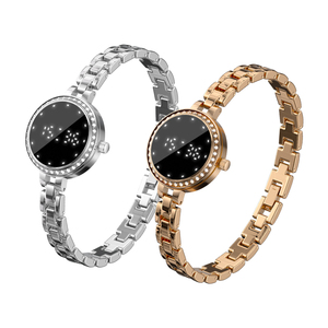 L6 Smart Bracelet for Women with Rhinestone Dial <b>Heart</b> Rate Blood Oxygen Sleep IP67 Waterproof Fitness Tracker Metal Chain Band - Product Image 1