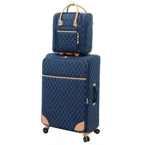 अनुकूलित आयाम 18 ''22'' 26 ''यात्रा ट्रॉली सामान व्यापार के लिए विंटेज वास्तविक चमड़े का सूटकेस