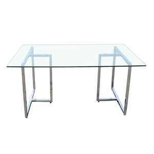 Mesas de <span class=keywords><strong>comedor</strong></span> modernas con patas cromadas, juego de <span class=keywords><strong>comedor</strong></span> con tapa de vidrio, precio competitivo, 2020 - Product Image 3