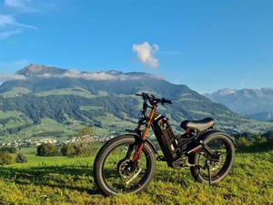 Kit de bicicleta eléctrica Eahora de 200W, conversión de Motor de buje trasero, batería de litio de 52V, juego completo con controlador de pantalla LCD para bicicleta - Product Image 4