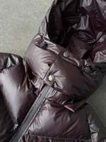 Veste doudoune matelassée coupe-vent à capuche, personnalisée OEM, imprimée à l'encre thermochromique, style streetwear vintage, épaisse, à changement de couleur pour l'hiver