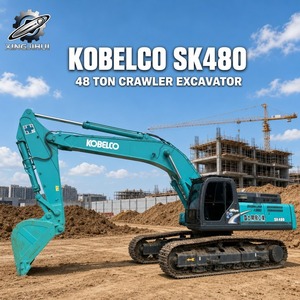 รถขุดตีนตะขาบโคเบลโก้ SK480 มือสอง ขนาดใหญ่พิเศษ เครื่องยนต์ไฮดรอลิกหนัก 48 ตัน รถขุดก่อสร้างญี่ปุ่นมือสอง - Product Image 1