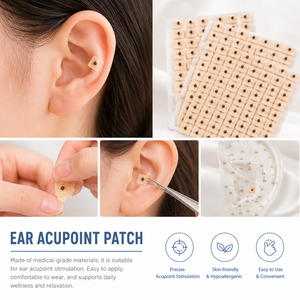 Degao 600 unidades por paquete, Parches de semillas para acupuntura auricular, Semillas de Vaccaria, Adhesivos para puntos de presión auricular, para masaje de acupuntura TCM - Product Image 2