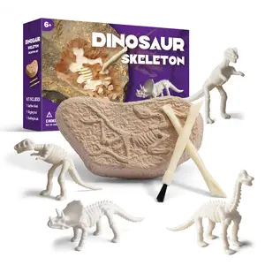 Manufacturer Supplier Mini Dino Dig Kits Toy Archaeological Excavation Education Gift Dinosaur Fossil Digging Toys