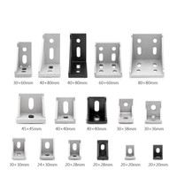 Soporte Triangular Ajustable de Aleación de Aluminio, Conector de Perfil 20/30/40/45/60 para Impresora 3D y Router CNC