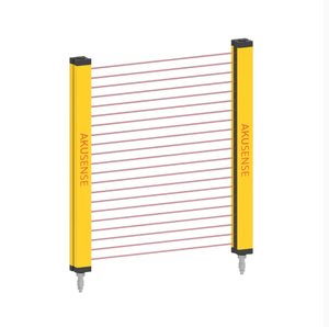 Akusense BML14-V2N Capteur de rideau lumineux 0,3-3M NPN Infrarouge à faisceau traversant Grille de mesure en aluminium - Product Image 1