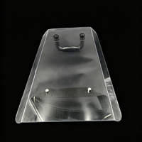 Écran de protection portable en PC transparent de 3,5 mm d'épaisseur, taille et forme personnalisées |   Barrière de sécurité personnelle transparente résistante aux chocs, découpe possible