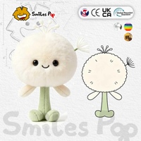 Boneka Dandelion Lucu Bahan Plush Panjang Aman Tidak Beracun Mainan Penghilang Stres untuk Anak-anak Hadiah Hiasan Rumah