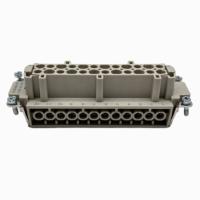 Conector de Alimentación Industrial de 24 Pines Serie HE-024, Macho/Hembra, ABS, Resistente, IP65, 500V, 16A, Enviado de Fábrica