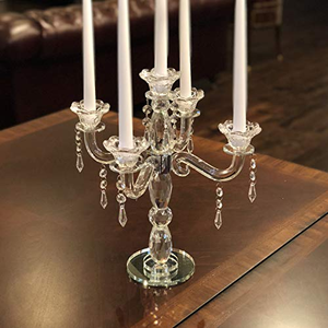 Décoration de table pour événements et fêtes au design moderne, centre de table de mariage, porte-bougie transparent portable - Product Image 3