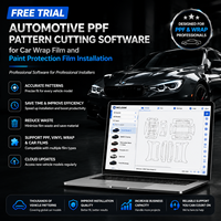 Software de Corte de Patrones PPF para Automóviles, para Instalación de Película Protectora de Pintura y Vinilo para Automóviles