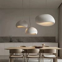 Lampu Plafon Fiberglass Bentuk Awan Kreatif untuk Apartemen, Vila, Hotel, Ruang Tamu Modern, Lampu Gantung