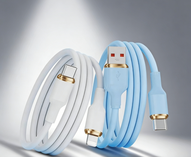 2A Fast Charging Eco-Friendly Type-C Data Cable 60W 100W 240W Silicone Composite Copper Pure Copper Multi-Port Custom Gift