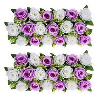 Tafel Centerpieces Decoratie Bloem Muur Achtergrond Decor Podium Lead Bruiloft Bloem Rij