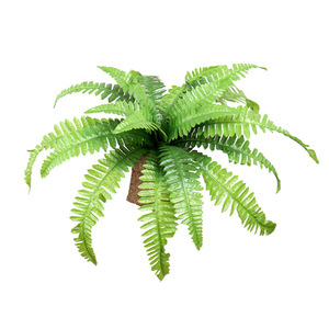 Large <b>Artificial</b> Green Fern Persian <b>Grass</b> Fa ke Leaves Plant For Wedding Wall Background Home Garden Landscape Decoration - Product Image 1