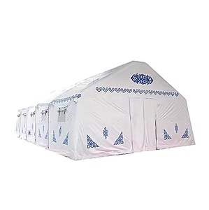 Fabbrica su misura grande tenda gonfiabile <span class=keywords><strong>cantiere</strong></span> mensa temporanea rifugio all'aperto tenda impermeabile aria antivento - Product Image 1