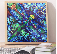 Peinture Diamant 5D DIY Personnalisée avec Photo Insecte, Forme Spéciale, 30x30cm, Art Moderne Nature Morte en Cristal