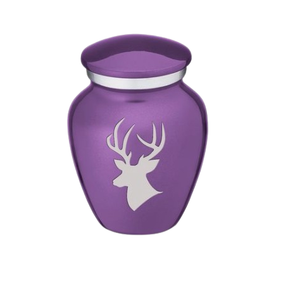 Mayorista Forma de corazón Esmalte Acabado Aluminio Metal Recuerdo Urnas Suministros funerarios Urnas para cenizas humanas Urna de cremación - Product Image 4