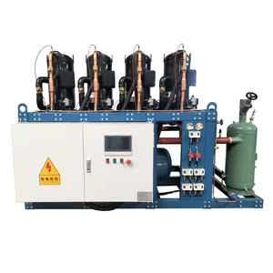 High Quality Hanbell Screw Compressor Refrigeration Racks Air-Cooled Condensing Units for Store Cold Rooms