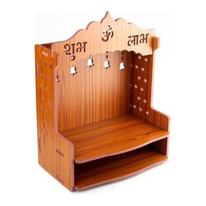 Mandir <span class=keywords><strong>de</strong></span> Madera Vintage Personalizado, Soporte <span class=keywords><strong>de</strong></span> Mesa para Estatuas Religiosas, para Decoración del Hogar u Oficina - Product Image 2