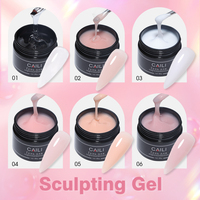 Échantillon de Gel de Construction en Bouteille à 1 $ OEM/ODM, Gel d'Extension d'Ongles Couleurs Personnalisées UV LED, Gel Polish Dur Soak Off pour Nail Art