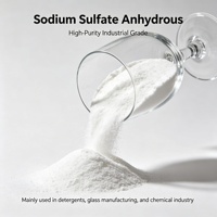 Sulfate de sodium anhydre de qualité industrielle en poudre avec une bonne hygroscopie pour la teinture